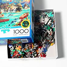 1000 Parça Yetişkin Papaer Bulmaca Cinque Terre 8 Yaşındaki Çocuklar İçin 26.75*19.75 2